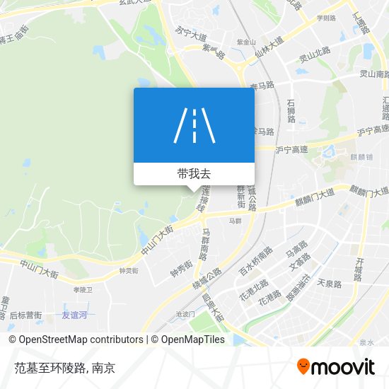 范墓至环陵路地图