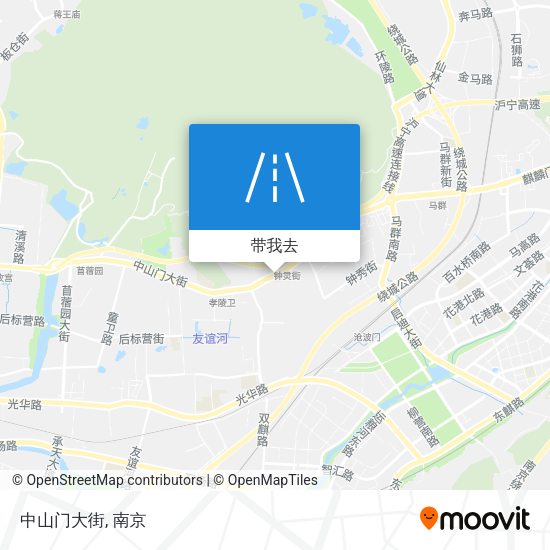 中山门大街地图