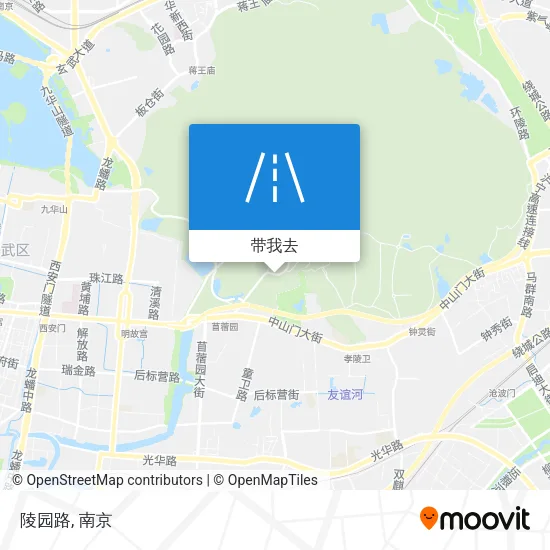 陵园路地图
