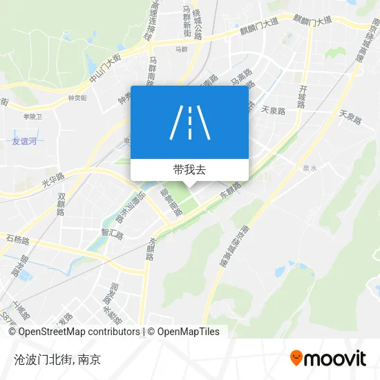 沧波门北街地图