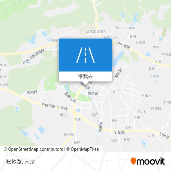 松岭路地图