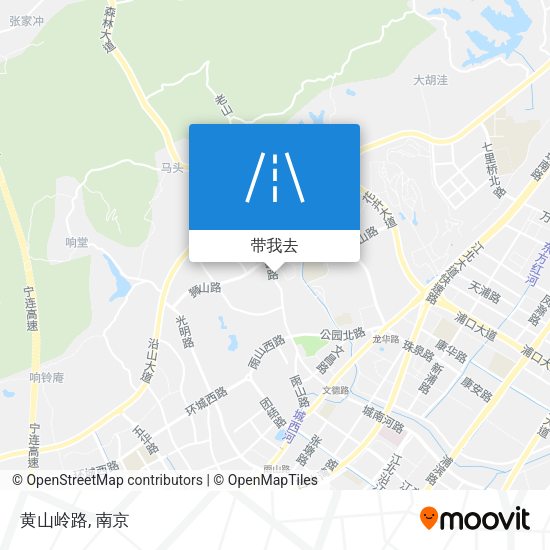黄山岭路地图
