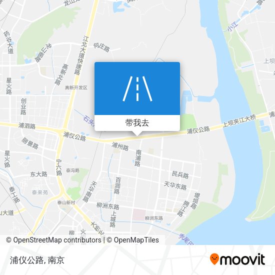 浦仪公路地图
