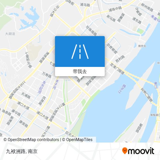 九袱洲路地图
