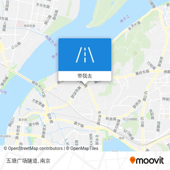 五塘广场隧道地图