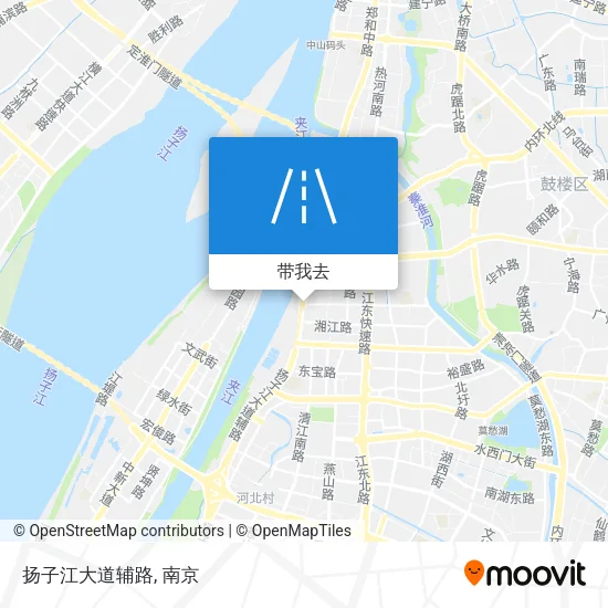 扬子江大道辅路地图