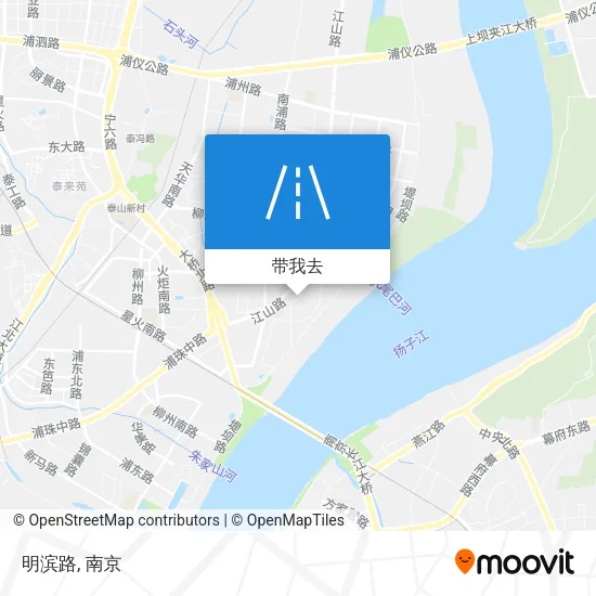 明滨路地图