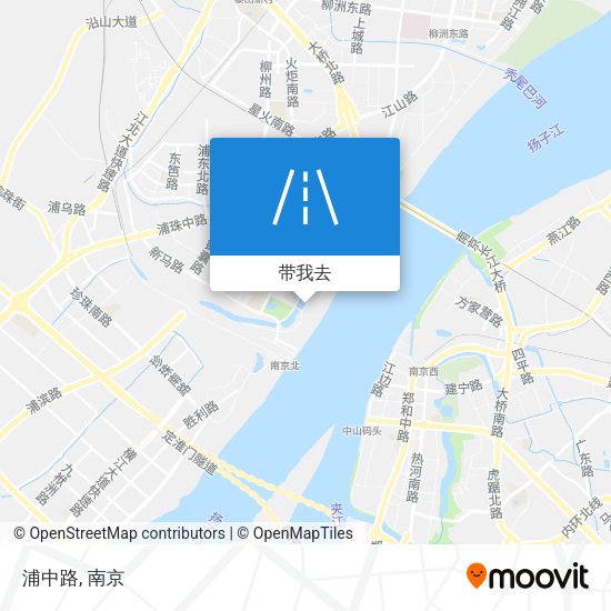 浦中路地图