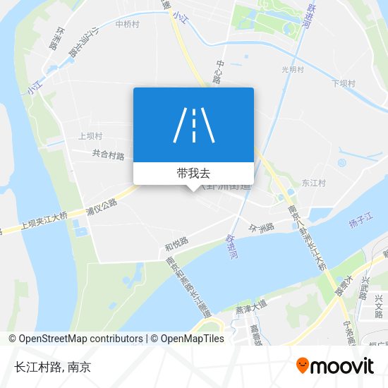 长江村路地图