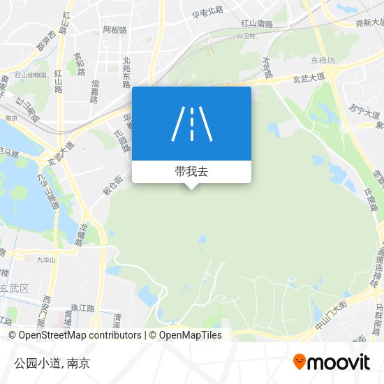公园小道地图