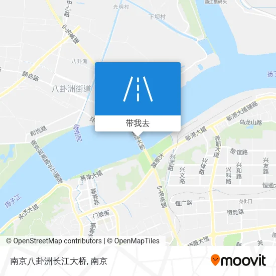 南京八卦洲长江大桥地图