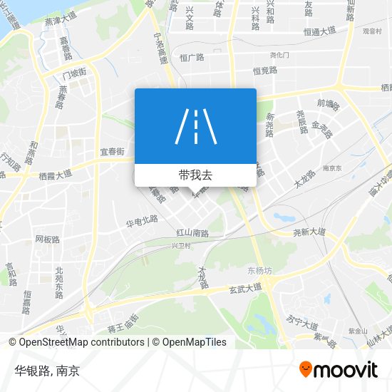 华银路地图