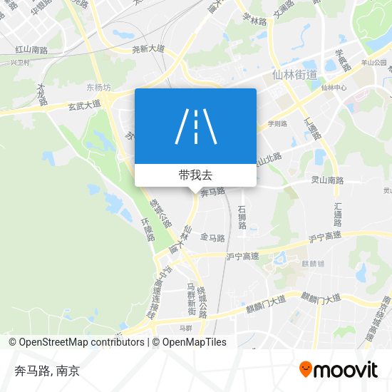 奔马路地图