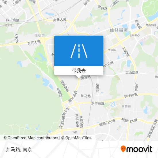 奔马路地图