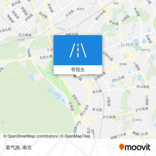 紫气路地图