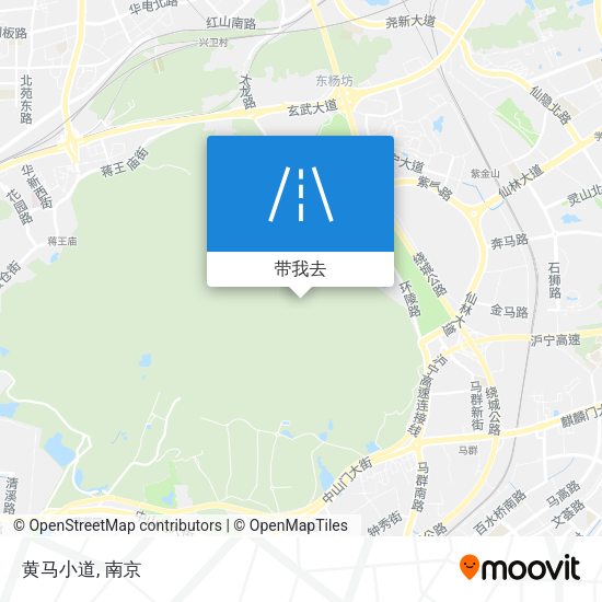 黄马小道地图
