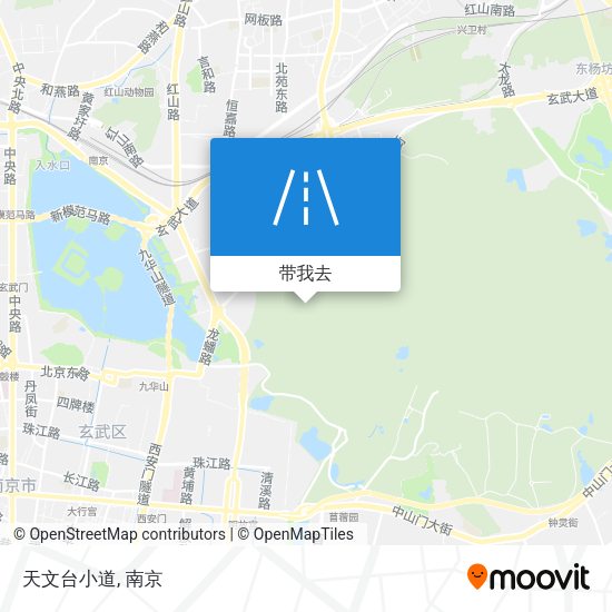 天文台小道地图
