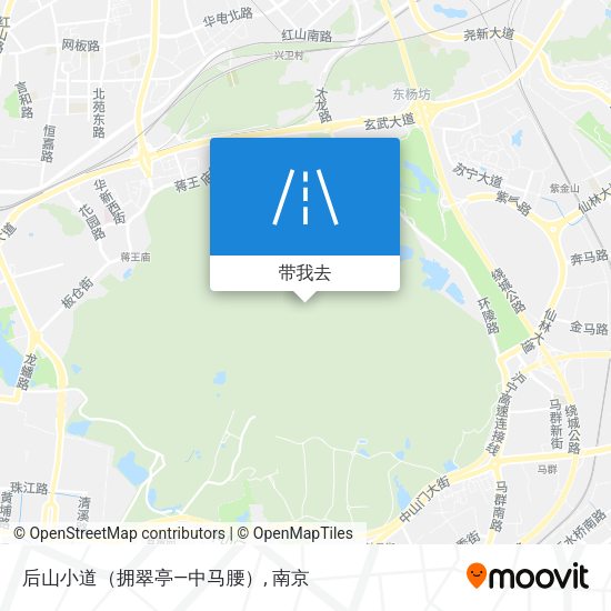 后山小道（拥翠亭—中马腰）地图