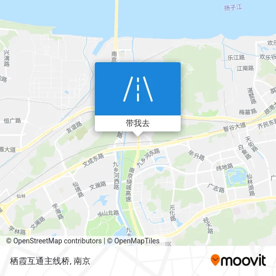 栖霞互通主线桥地图