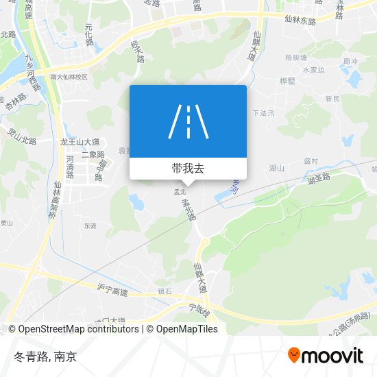 冬青路地图
