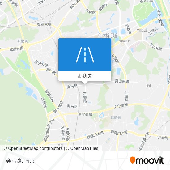 奔马路地图