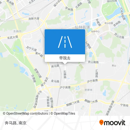 奔马路地图
