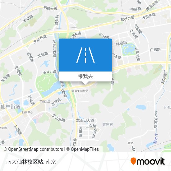 南大仙林校区站地图