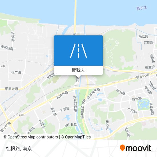 红枫路地图