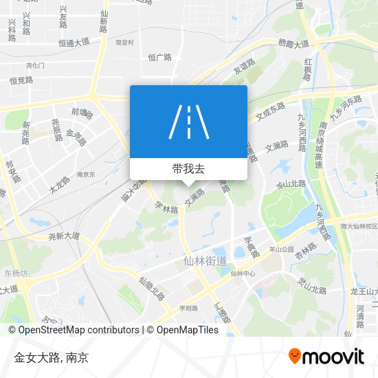 金女大路地图