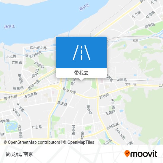 岗龙线地图
