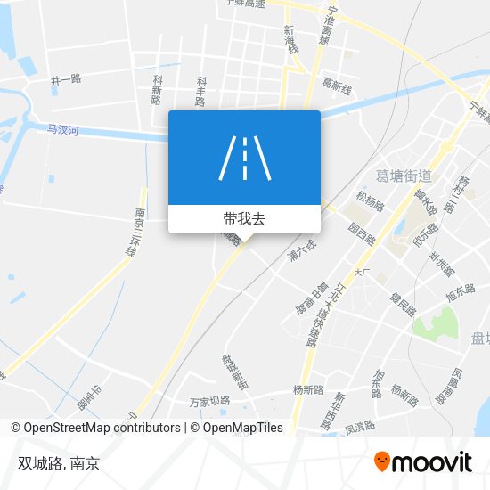 双城路地图