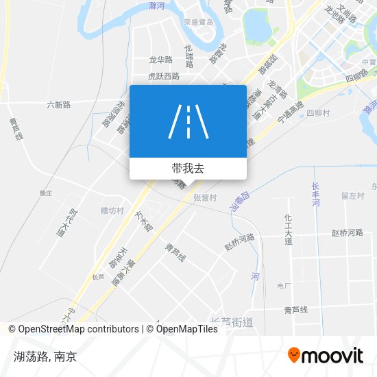 湖荡路地图