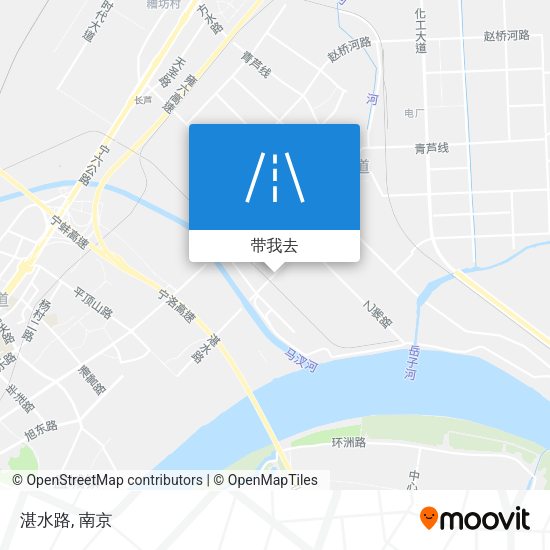 湛水路地图