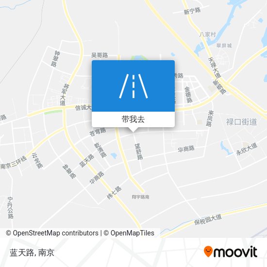 蓝天路地图