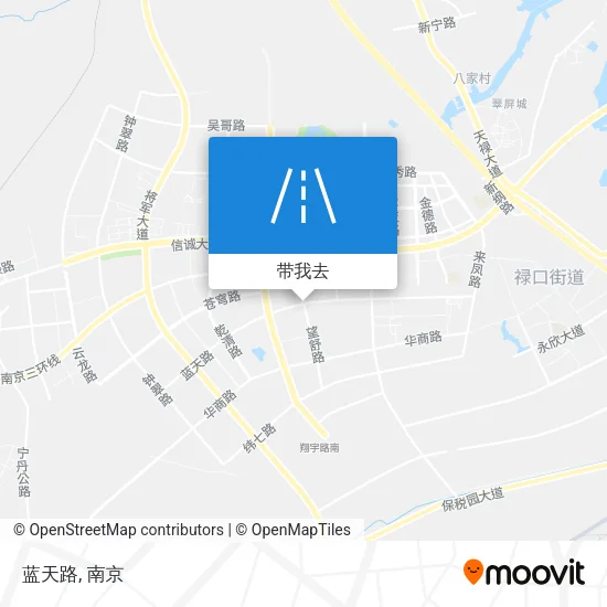 蓝天路地图