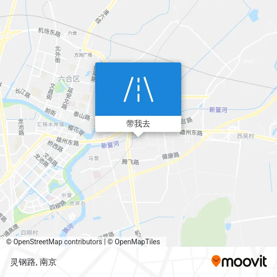 灵钢路地图