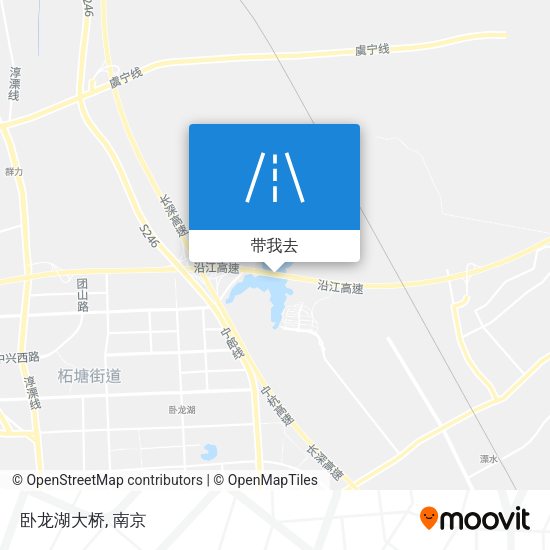 卧龙湖大桥地图