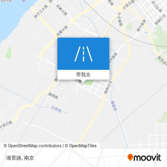 湖景路地图