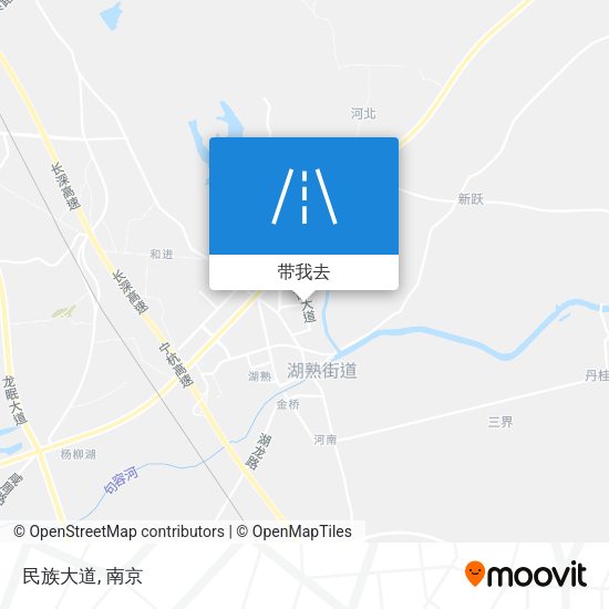 民族大道地图