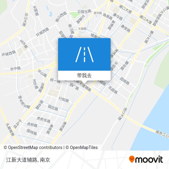 江新大道辅路地图