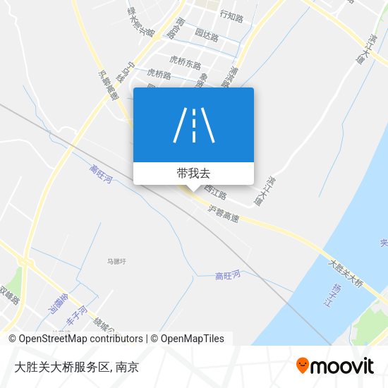 大胜关大桥服务区地图
