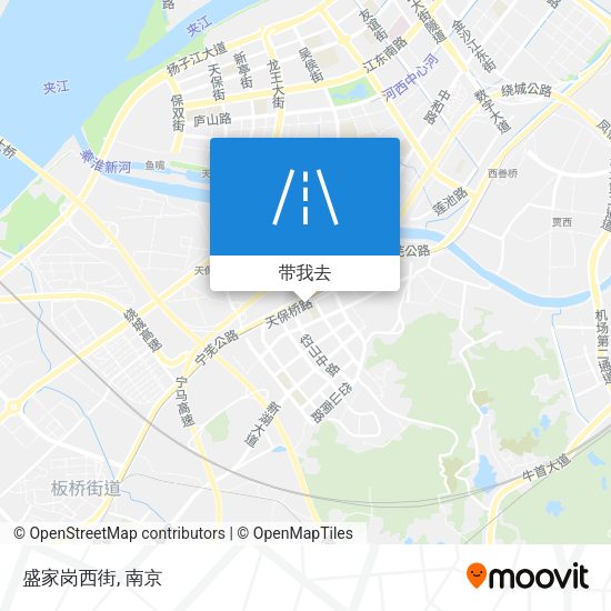 盛家岗西街地图