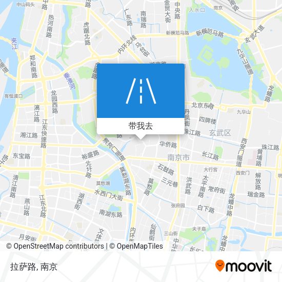 拉萨路地图
