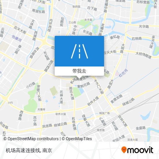 机场高速连接线地图