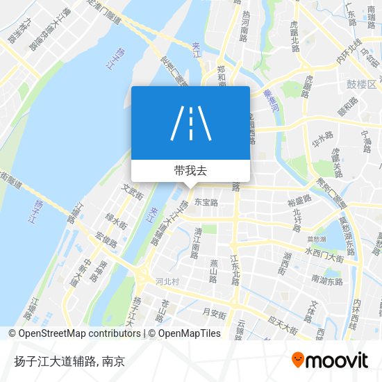 扬子江大道辅路地图