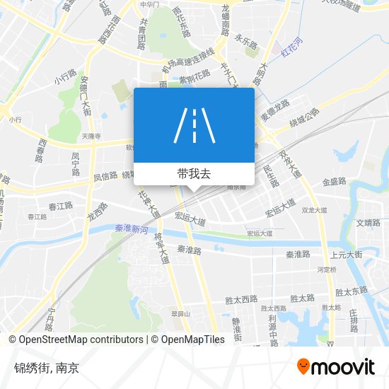 锦绣街地图