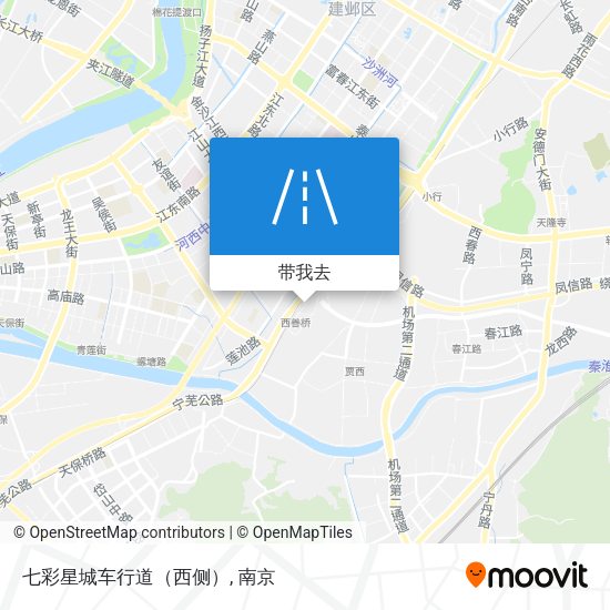 七彩星城车行道（西侧）地图