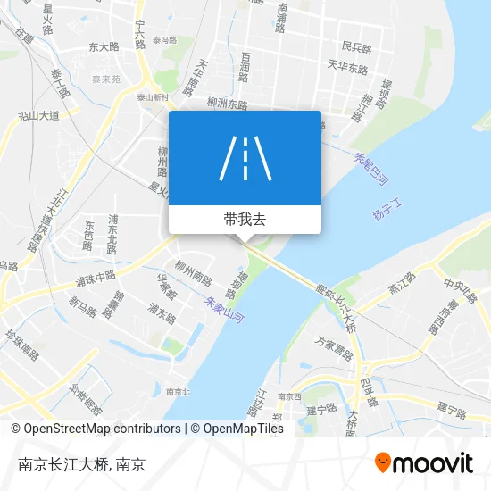 南京长江大桥地图