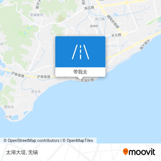 太湖大堤地图