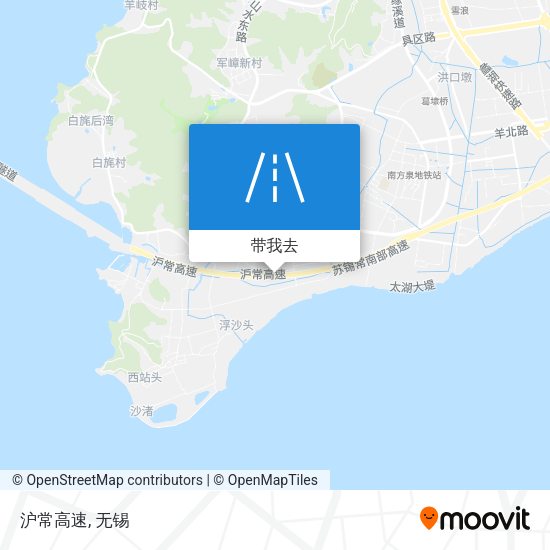沪常高速地图